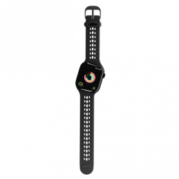 „Decoded“ silikoninis „Ares O“ dirželis, skirtas „Apple Watch 40/ 41/ 42 mm“ – juodas