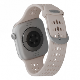 „Decoded“ silikoninis „Ares O“ dirželis, skirtas „Apple Watch 40/ 41/ 42 mm“ – smėlio spalvos