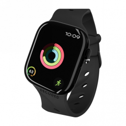 „Decoded“ silikoninė „Ares“ jungimo juosta, skirta „Apple Watch 40/ 41/ 42 mm“ – juoda