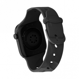 „Decoded“ silikoninė „Ares“ jungimo juosta, skirta „Apple Watch 40/ 41/ 42 mm“ – juoda