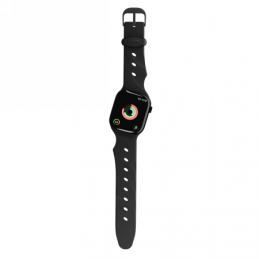 „Decoded“ silikoninė „Ares“ jungimo juosta, skirta „Apple Watch 40/ 41/ 42 mm“ – juoda