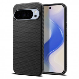 „Spigen Liquid Air Mag MagSafe“ dėklas, skirtas „Google Pixel 10 Pro XL“ – matinės juodos spalvos