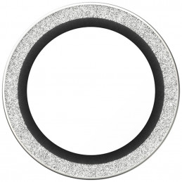 „PanzerGlass Hoops“ blizgučiais grūdinto stiklo ekrano apsauga „iPhone Air“ – sidabrinė