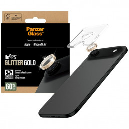 „PanzerGlass Hoops“ blizgučiais grūdinto stiklo ekrano apsauga „iPhone Air“ – auksinė