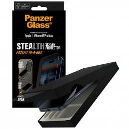 „PanzerGlass Stealth“ itin plataus užsegimo grūdintas stiklas, skirtas „iPhone 17 Pro Max“