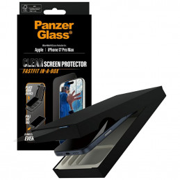 „PanzerGlass“ itin plataus užsegimo grūdintas stiklas, skirtas „iPhone 17 Pro Max“