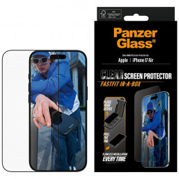 „PanzerGlass“ itin plataus užsegimo grūdintas stiklas, skirtas „iPhone Air“