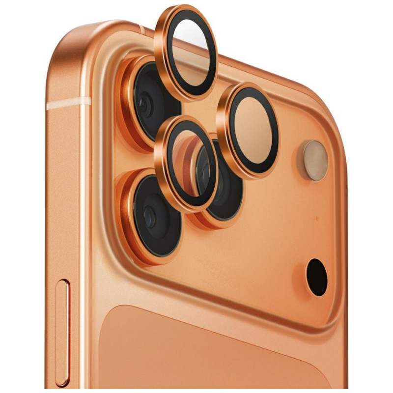 UNIQ Optix aliuminio kameros objektyvo apsauga, skirta iPhone 17 Pro / iPhone 17 Pro Max, su aplikatoriumi – vario spalv...