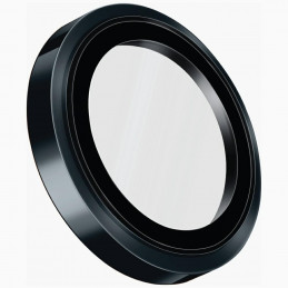 UNIQ Optix Prime kameros objektyvo apsauga, skirta iPhone 17 Pro / 17 Pro Max, su aplikatoriumi – tamsiai mėlyna