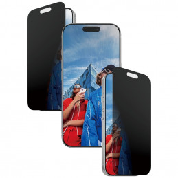 „PanzerGlass“ itin plataus diametro „EasyAligner“ privatumo stiklas, skirtas „iPhone 17 / 16 Pro“