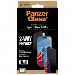 „PanzerGlass“ itin plataus diametro „EasyAligner“ privatumo stiklas, skirtas „iPhone 17 / 16 Pro“