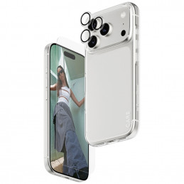 „CARE by PanzerGlass“ madingas „Combo 3in1“ dėklas + stiklas + objektyvas, skirtas „iPhone 17 Pro“