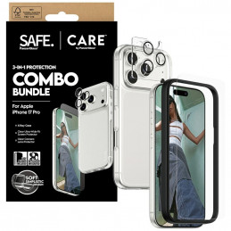 „CARE by PanzerGlass“ madingas „Combo 3in1“ dėklas + stiklas + objektyvas, skirtas „iPhone 17 Pro“