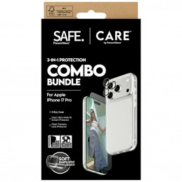 „CARE by PanzerGlass“ madingas „Combo 3in1“ dėklas + stiklas + objektyvas, skirtas „iPhone 17 Pro“