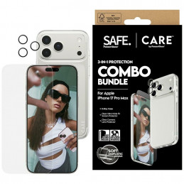 „CARE by PanzerGlass“ madingas „Combo 3in1“ dėklas + stiklas + objektyvas, skirtas „iPhone 17 Pro Max“