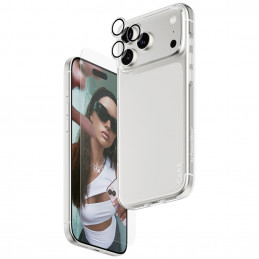 „CARE by PanzerGlass“ madingas „Combo 3in1“ dėklas + stiklas + objektyvas, skirtas „iPhone 17 Pro Max“
