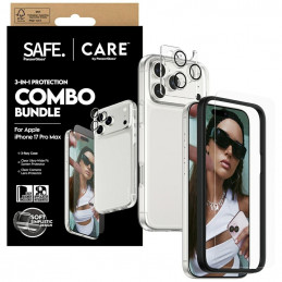 „CARE by PanzerGlass“ madingas „Combo 3in1“ dėklas + stiklas + objektyvas, skirtas „iPhone 17 Pro Max“