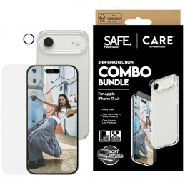 „CARE by PanzerGlass“ madingas 3in1 apsauginis rinkinys: dėklas, stiklas ir objektyvas, skirtas „iPhone Air“