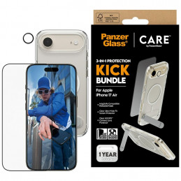 „CARE by PanzerGlass“ „Feature Kick 3in1“ dėklas + stiklas + objektyvas, skirtas „iPhone Air“