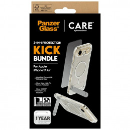 „CARE by PanzerGlass“ „Feature Kick 3in1“ dėklas + stiklas + objektyvas, skirtas „iPhone Air“