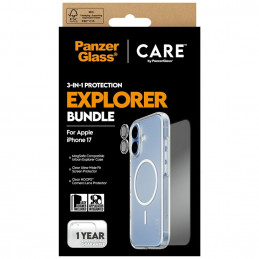 „CARE by PanzerGlass Flagship Explorer 3in1“ dėklas + stiklas + objektyvas, skirtas „iPhone 17“