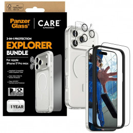 „CARE by PanzerGlass Flagship Explorer 3-in-1“ dėklas + stiklas + objektyvas, skirtas „iPhone 17 Pro Max“