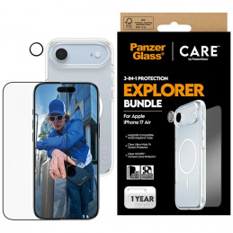 „CARE by PanzerGlass Flagship Explorer 3-in-1“ dėklas + stiklas + objektyvas, skirtas „iPhone Air“