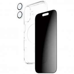„CARE by PanzerGlass“ flagmaninis „Privacy 3-in-1“ dėklas + privatumo stiklas + objektyvas, skirtas „iPhone 17“