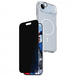 „CARE by PanzerGlass“ flagmaninis „Privacy 3-in-1“ dėklas + privatumo stiklas + objektyvas, skirtas „iPhone Air“