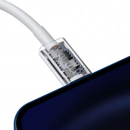 „Baseus Superior“ serijos USB-C / „Lightning PD 20W“ laidas, 2 m, baltas