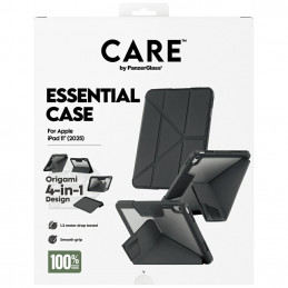 „Care by PanzerGlass“ Y formos sulankstomas dėklas, skirtas „iPad 11" 2025“ (11-osios kartos) – juodas