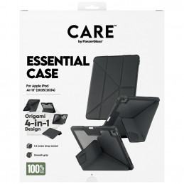 „Care by PanzerGlass“ Y formos sulankstomas dėklas, skirtas „iPad Air 13“ (2024 / 2025) – juodas