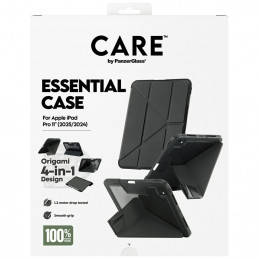 „Care by PanzerGlass“ Y formos sulankstomas dėklas, skirtas „iPad Pro 11“ (2025 / 2024) – juodas