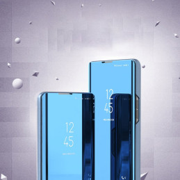 Clear View Case atverčiamas dėklas, skirtas Samsung Galaxy A03s (166.5) rožinės spalvos