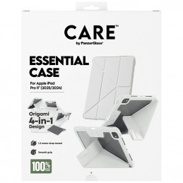 „Care by PanzerGlass“ Y formos sulankstomas dėklas, skirtas „iPad Pro 11“ (2025 / 2024) – šviesiai pilkas