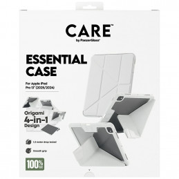 „Care by PanzerGlass“ Y formos sulankstomas dėklas, skirtas „iPad Pro 13“ (2024 / 2025) – šviesiai pilkas
