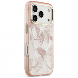 „Guess“ „Jungle Tonal Triangle MagSafe“ dėklas, skirtas „iPhone 17 Pro Max“ – rožinis