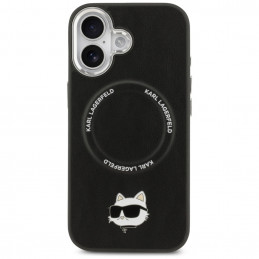 Karl Lagerfeld „Choupette Pin MagSafe“ dėklas, skirtas „iPhone 17“ – juodas