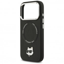 Karl Lagerfeld „Choupette Pin MagSafe“ dėklas, skirtas „iPhone 17 Pro“ – juodas