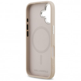 „Karl Lagerfeld Choupette Pin MagSafe“ dėklas, skirtas „iPhone 17“ – rožinis