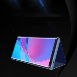 Clear View Case atverčiamas dėklas, skirtas Samsung Galaxy A03s (166.5) juodas