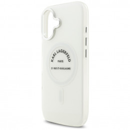 „Karl Lagerfeld IML Karl RSG Logo MagSafe“ dėklas, skirtas „iPhone 17“ – permatomas