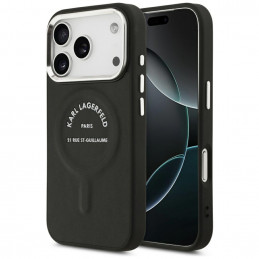 „Karl Lagerfeld“ „Karl RSG“ logotipo „MagSafe“ dėklas, skirtas „iPhone 17 Pro“ – juodas