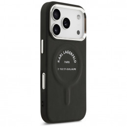 „Karl Lagerfeld“ „Karl RSG“ logotipo „MagSafe“ dėklas, skirtas „iPhone 17 Pro Max“ – juodas