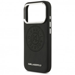 „Karl Lagerfeld“ „Point & Metal Logo MagSafe“ dėklas, skirtas „iPhone 17 Pro Max“ – juodas