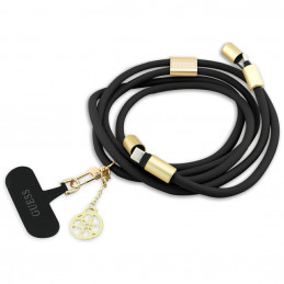 „Guess CBDY 4G Charm“ USB-C / USB-C laidas 150 cm – juodas