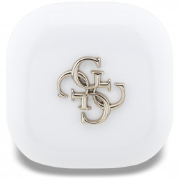 „Guess 4G Metal Logo TWS“ belaidės ausinės – baltos