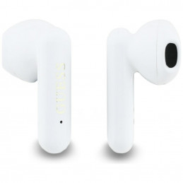 „Guess 4G Metal Logo TWS“ belaidės ausinės – baltos