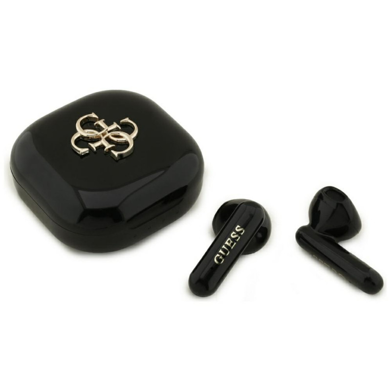 „Guess 4G Metal Logo TWS“ belaidės ausinės – juodos