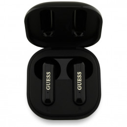 „Guess 4G Metal Logo TWS“ belaidės ausinės – juodos